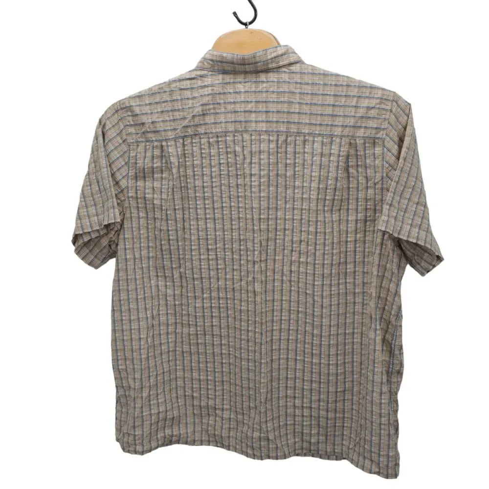 The North Face Seersucker Shirt Mens 2XL‎ Plaid Button-Up Hiking Lightweight TNF